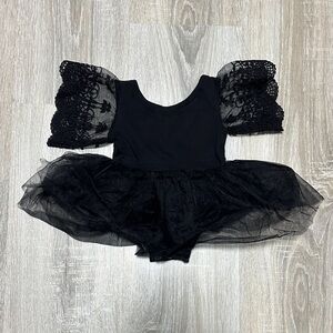 Black Lace Baby Tutu Onesie